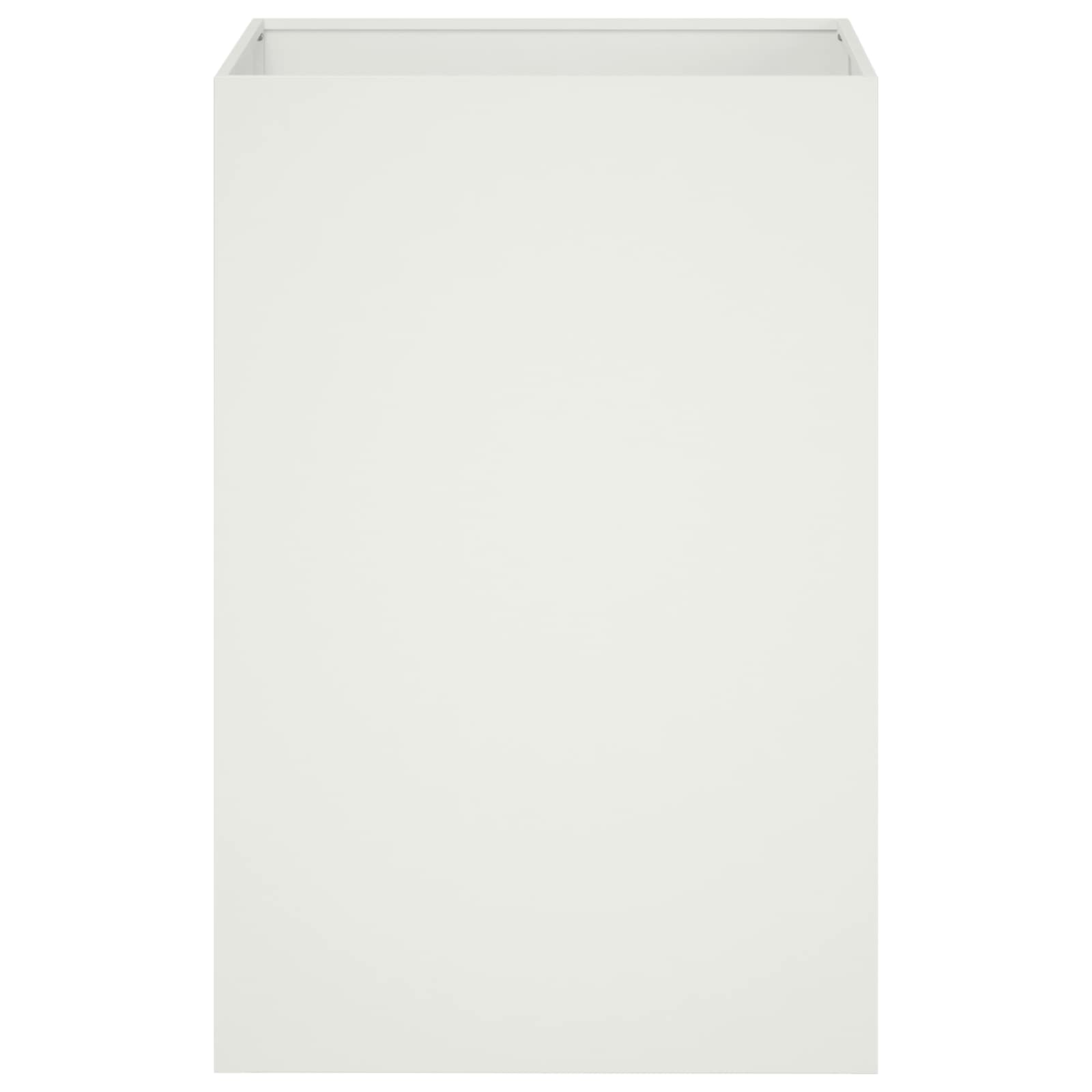 vidaXL Garden Planter White 40 x 40 x 75 cm Cold-rolled Steel 3