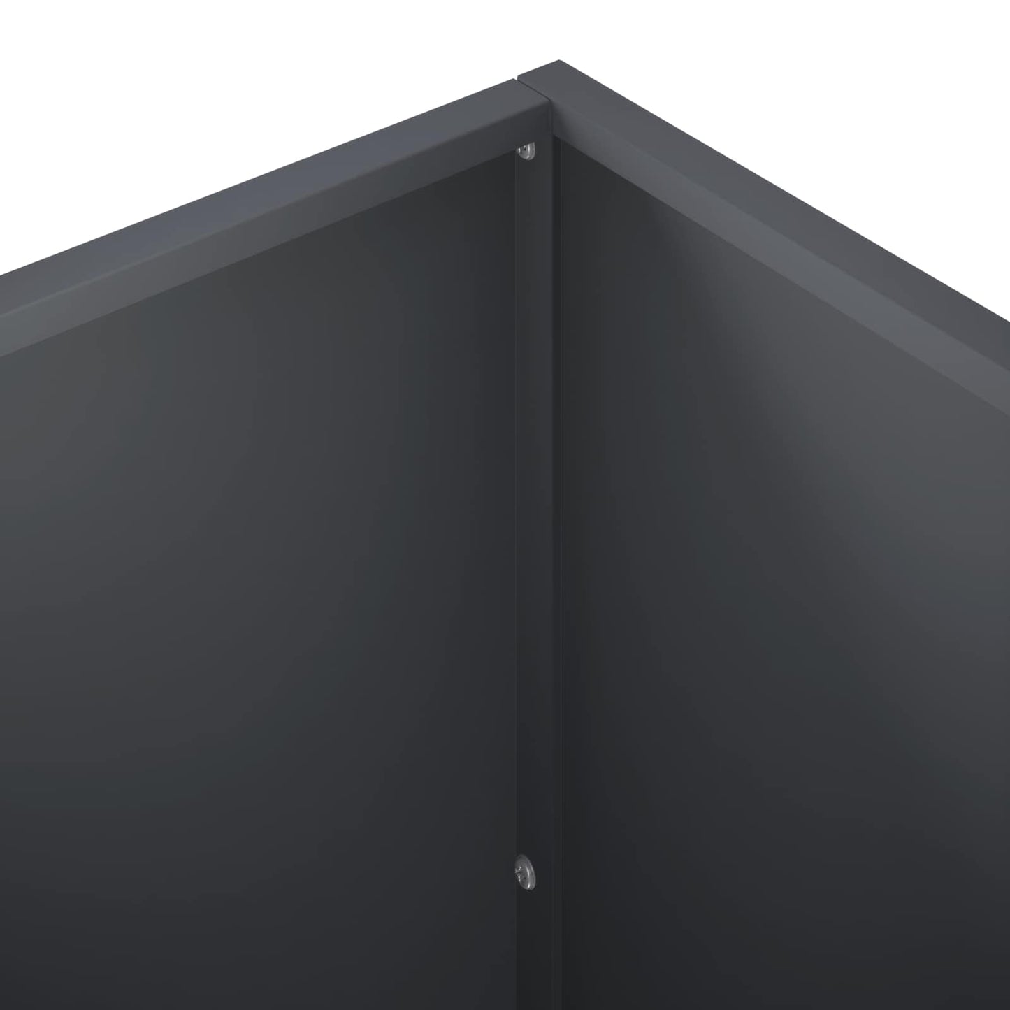 vidaXL Garden Planter Anthracite 40 x 40 x 75 cm Cold-rolled Steel 5