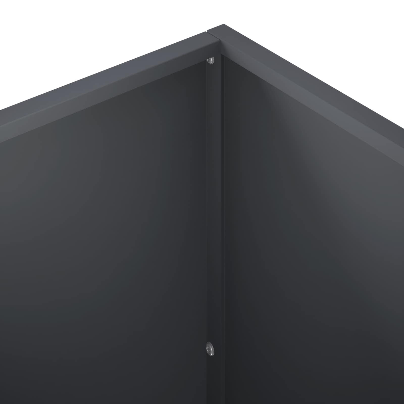 vidaXL Garden Planter Anthracite 40 x 40 x 75 cm Cold-rolled Steel 5