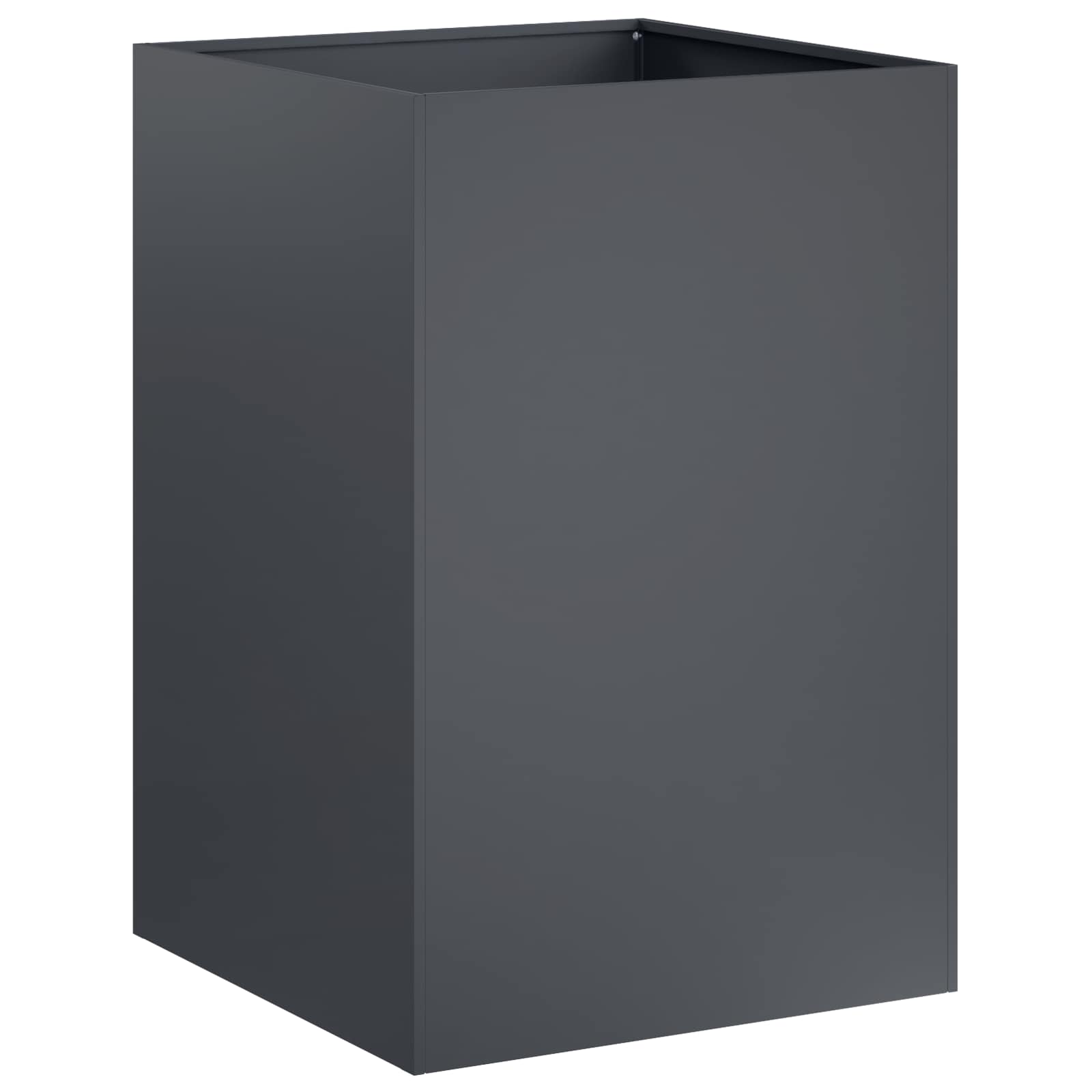 vidaXL Garden Planter Anthracite 40 x 40 x 75 cm Cold-rolled Steel 2