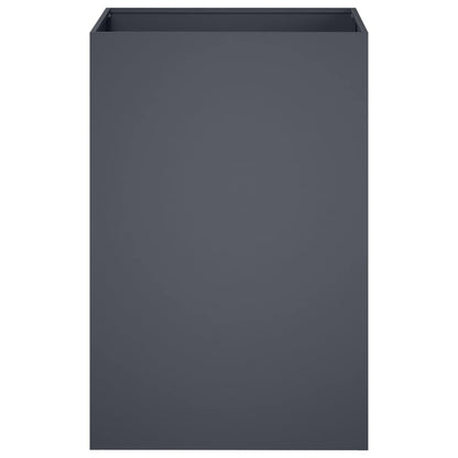 vidaXL Garden Planter Anthracite 40 x 40 x 75 cm Cold-rolled Steel 3