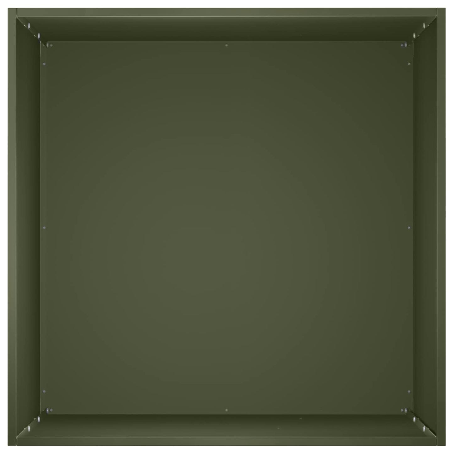vidaXL Garden Planter Olive Green 40 x 40 x 75 cm Cold-rolled Steel 4
