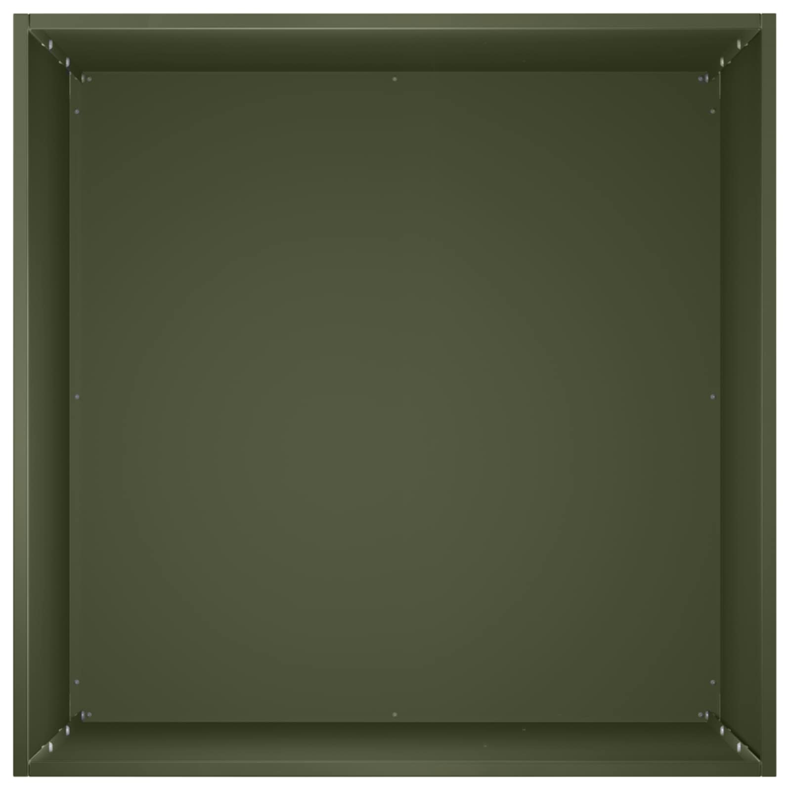 vidaXL Garden Planter Olive Green 40 x 40 x 75 cm Cold-rolled Steel 4