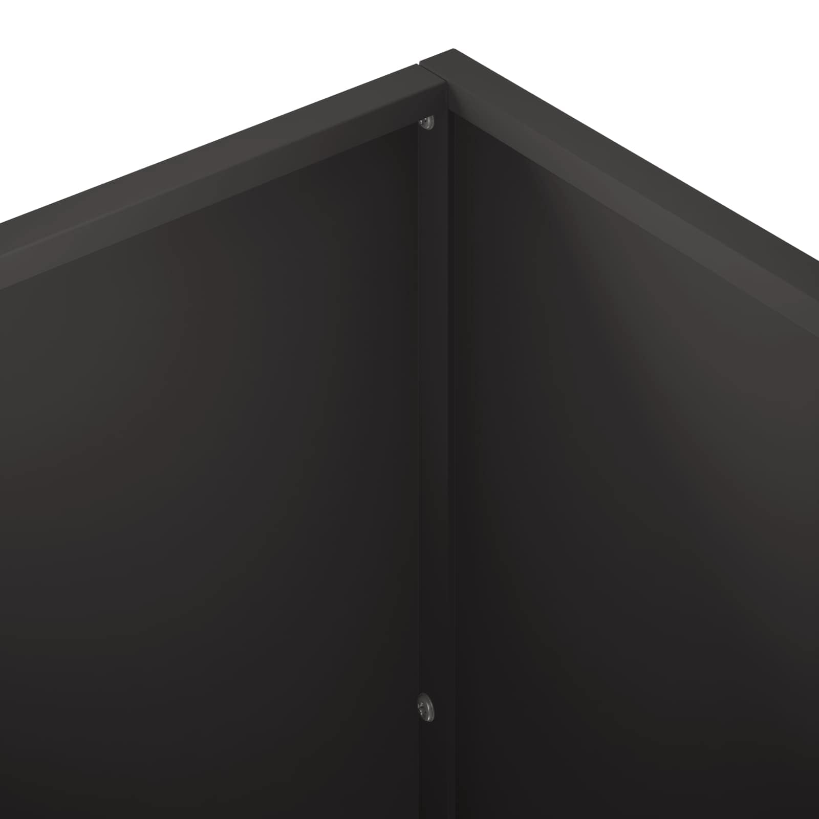 vidaXL Garden Planter Black 50 x 50 x 75 cm Cold-rolled Steel 5