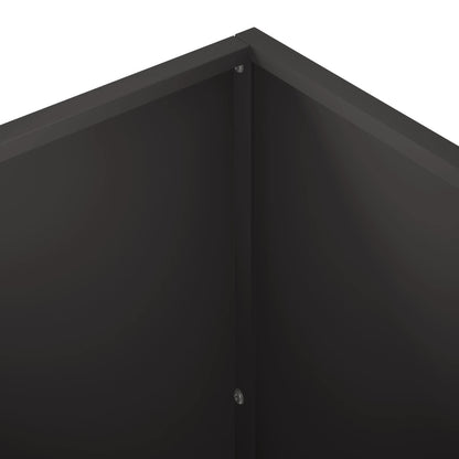 vidaXL Garden Planter Black 50 x 50 x 75 cm Cold-rolled Steel 5