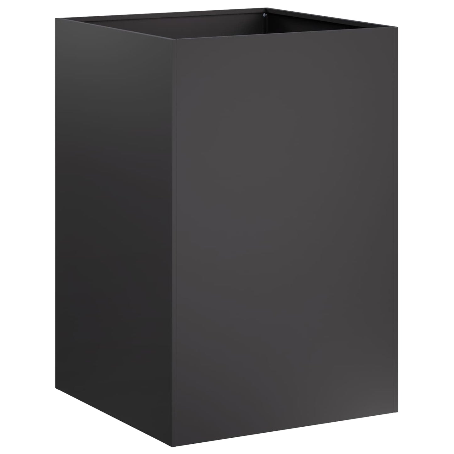 vidaXL Garden Planter Black 50 x 50 x 75 cm Cold-rolled Steel 2