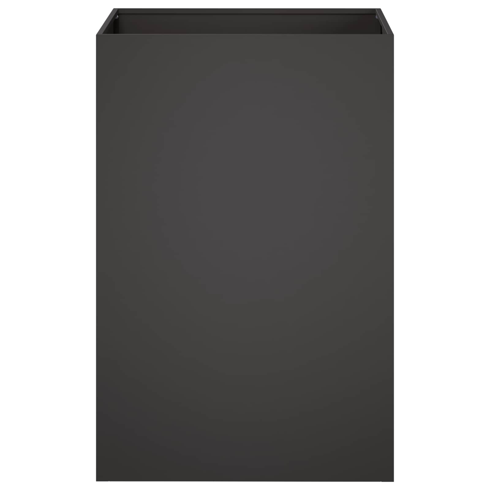 vidaXL Garden Planter Black 50 x 50 x 75 cm Cold-rolled Steel 3
