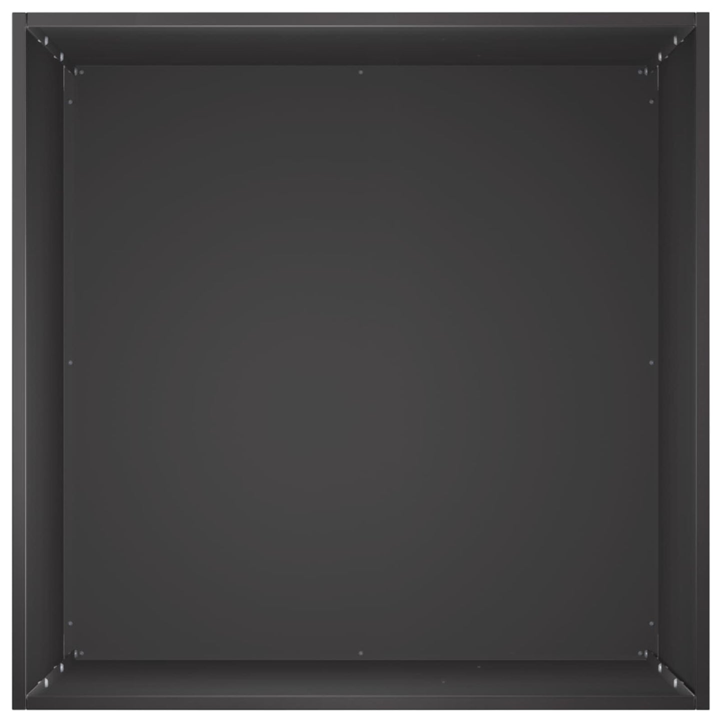 vidaXL Garden Planter Black 50 x 50 x 75 cm Cold-rolled Steel 4