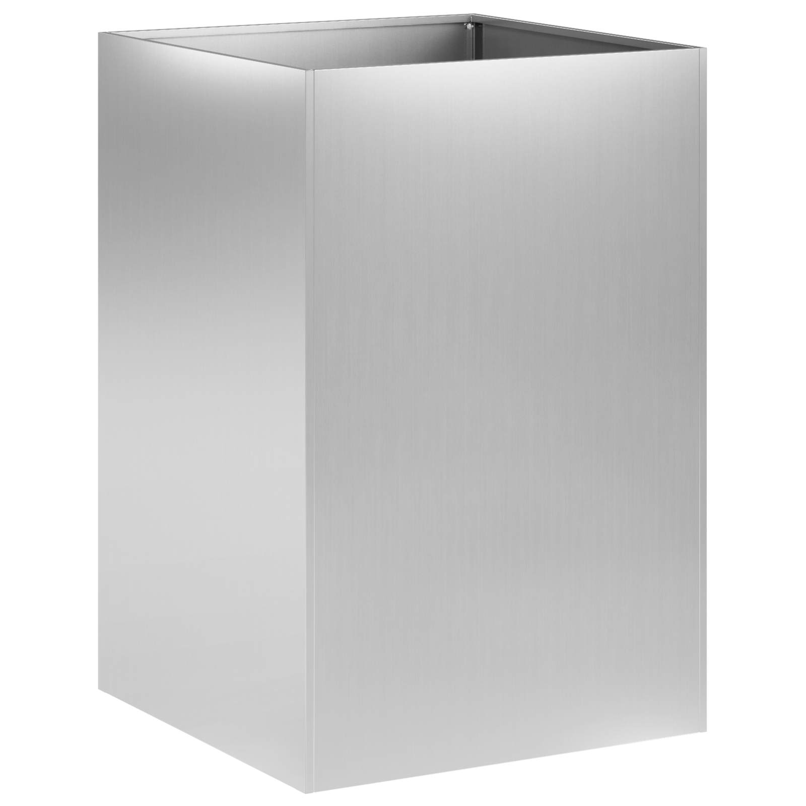 vidaXL Garden Planter Silver 50 x 50 x 75 cm Galvanised Steel 2