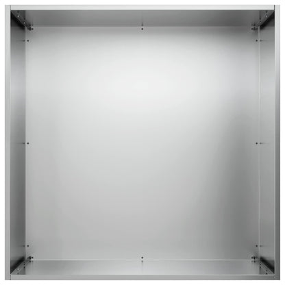 vidaXL Garden Planter Silver 50 x 50 x 75 cm Galvanised Steel 4