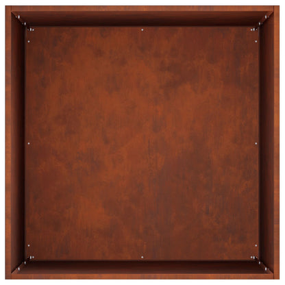 vidaXL Garden Planter Rusty 50 x 50 x 75 cm Weathering Steel 5