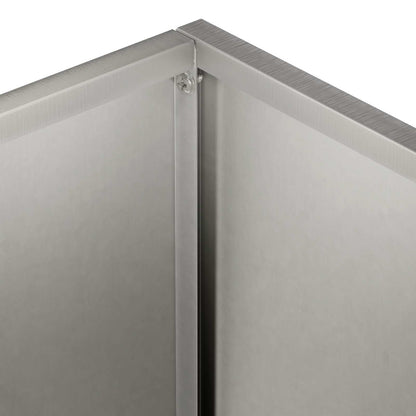 vidaXL Garden Planter Silver 40 x 20 x 40 cm Stainless Steel 5