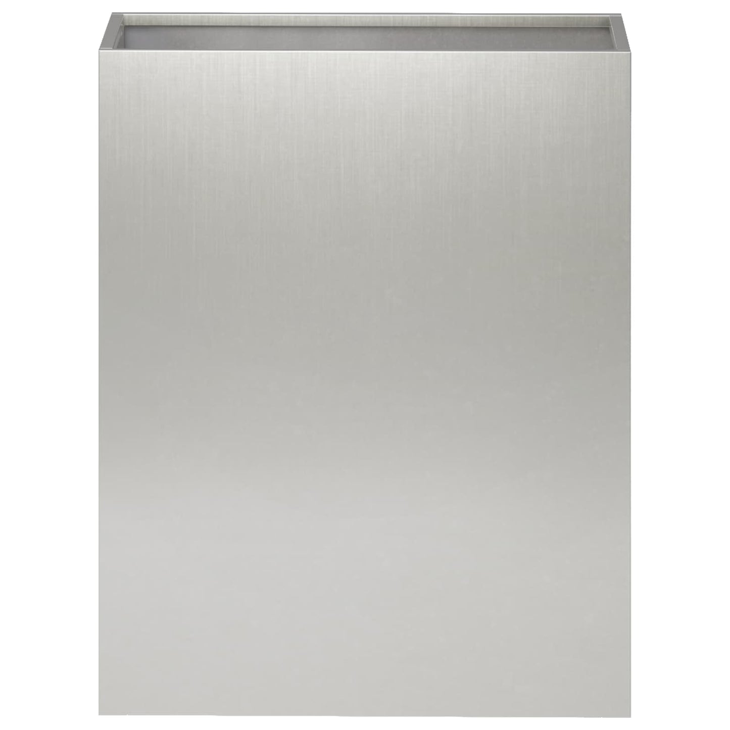 vidaXL Garden Planter Silver 40 x 20 x 40 cm Stainless Steel 3