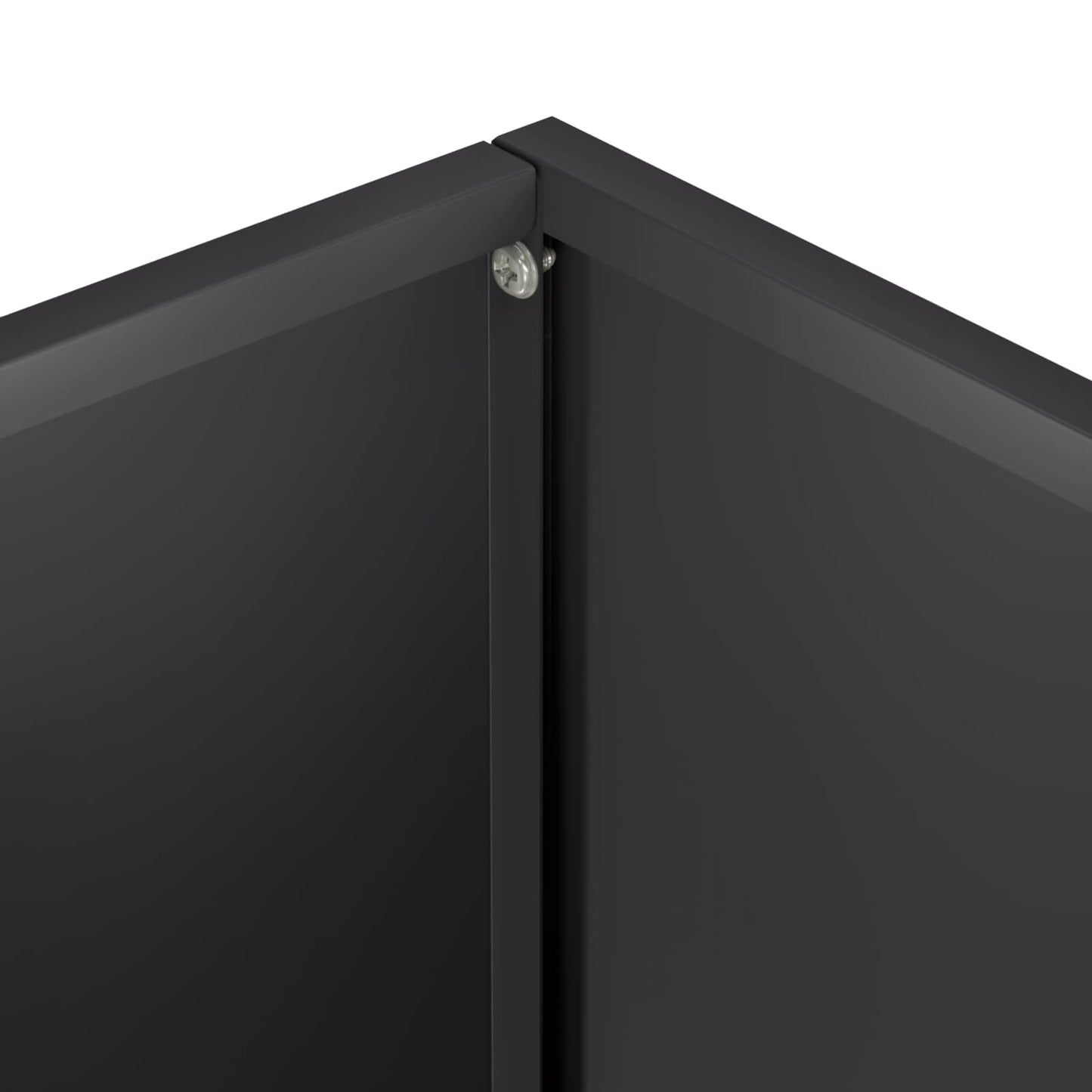 vidaXL Garden Planter 2 pcs Black 40 x 20 x 50 cm Cold-rolled Steel 6