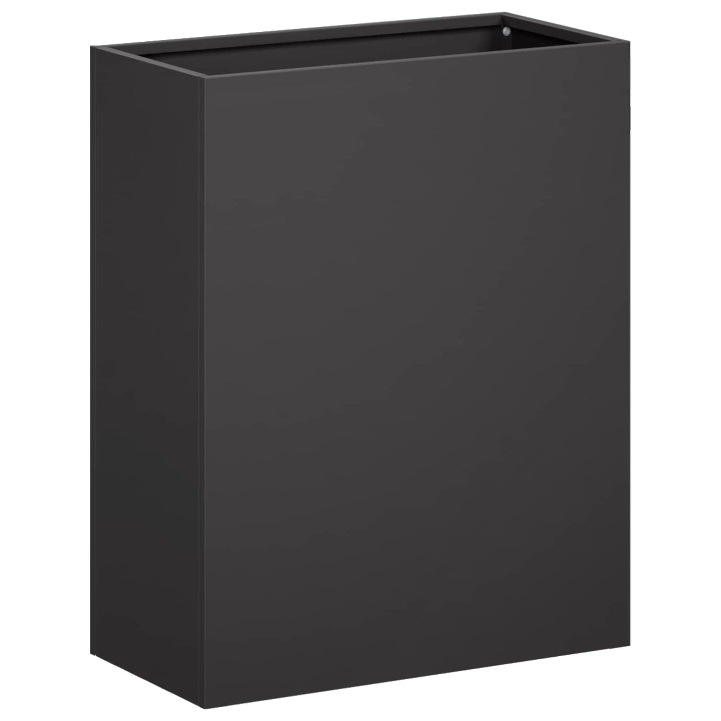 vidaXL Garden Planter 2 pcs Black 40 x 20 x 50 cm Cold-rolled Steel 3