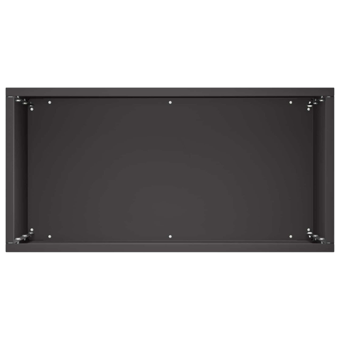 vidaXL Garden Planter 2 pcs Black 40 x 20 x 50 cm Cold-rolled Steel 5