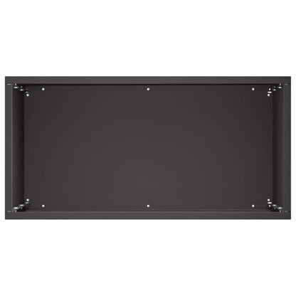 vidaXL Garden Planter 2 pcs Black 40 x 20 x 50 cm Cold-rolled Steel 5