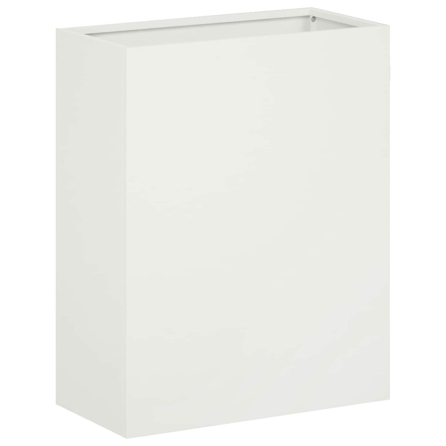 vidaXL Garden Planter 2 pcs White 40 x 20 x 50 cm Cold-rolled Steel 3