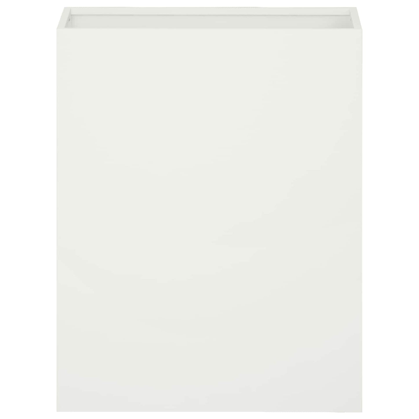 vidaXL Garden Planter 2 pcs White 40 x 20 x 50 cm Cold-rolled Steel 4