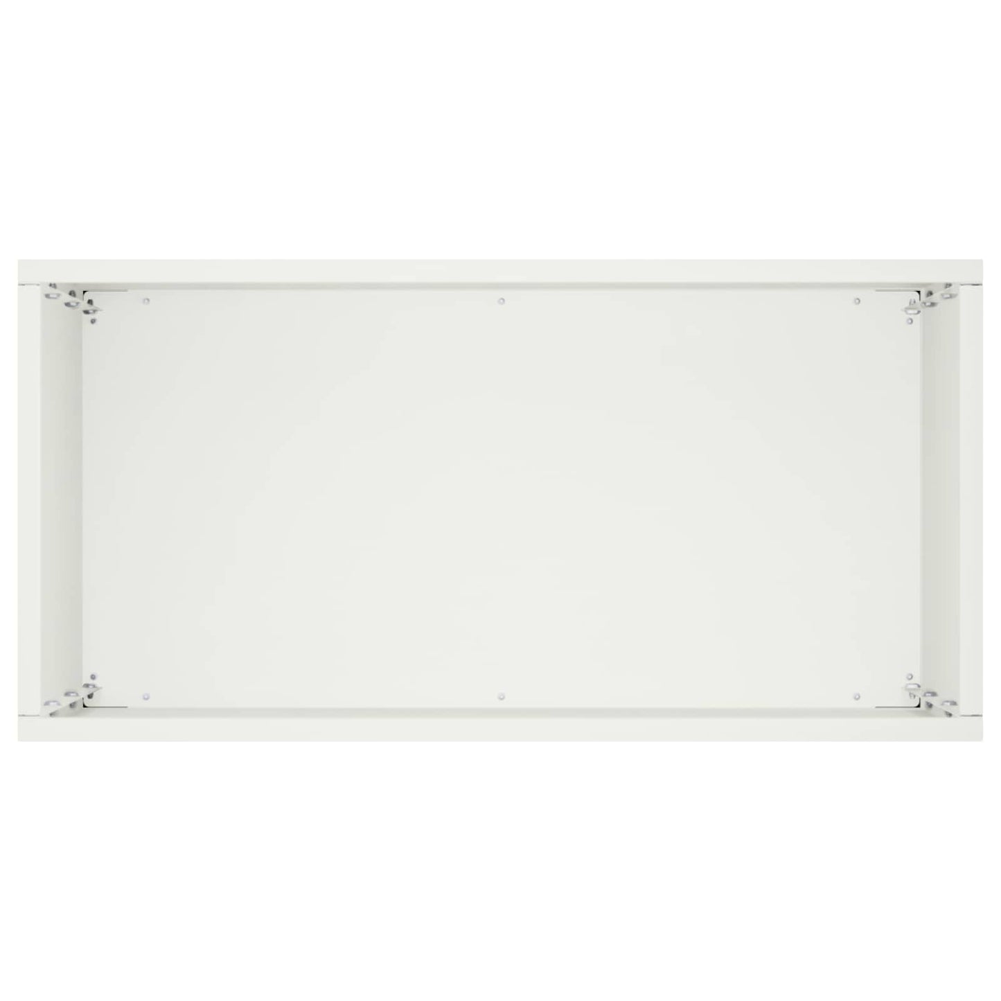 vidaXL Garden Planter 2 pcs White 40 x 20 x 50 cm Cold-rolled Steel 5