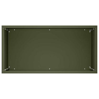 vidaXL Garden Planter 2 pcs Olive Green 40 x 20 x 50 cm 5