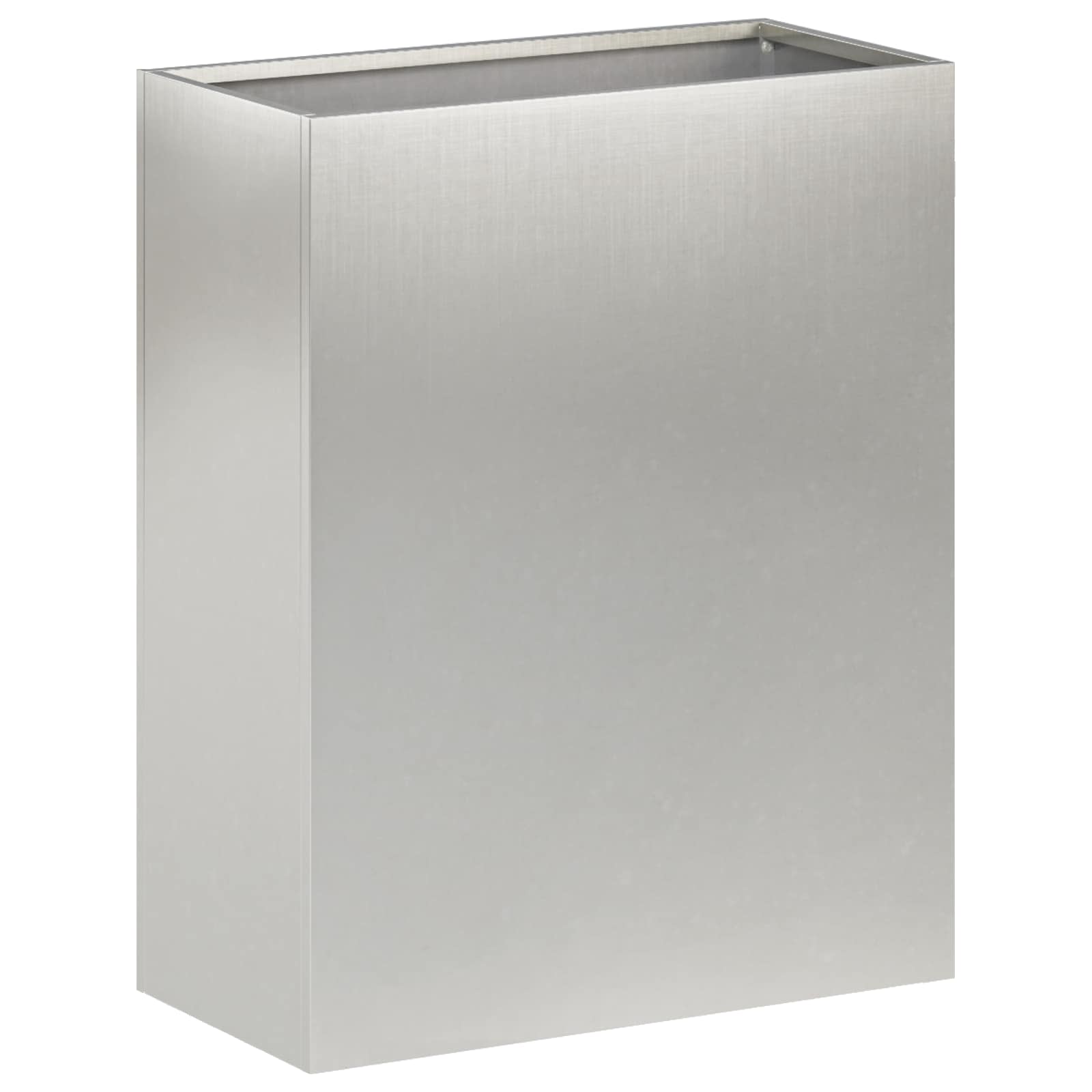 vidaXL Garden Planter Silver 40 x 20 x 50 cm Stainless Steel 2