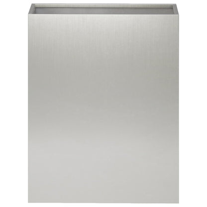 vidaXL Garden Planter Silver 40 x 20 x 50 cm Stainless Steel 3