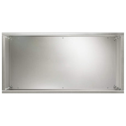vidaXL Garden Planter Silver 40 x 20 x 50 cm Stainless Steel 4