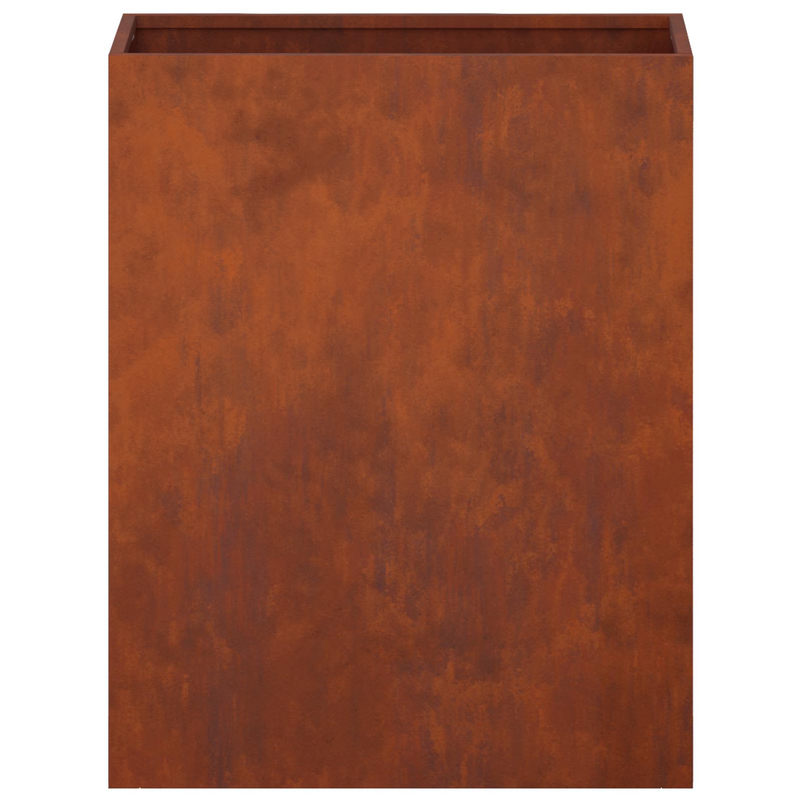 vidaXL Garden Planter 2 pcs Rusty 40 x 20 x 50 cm Weathering Steel 5