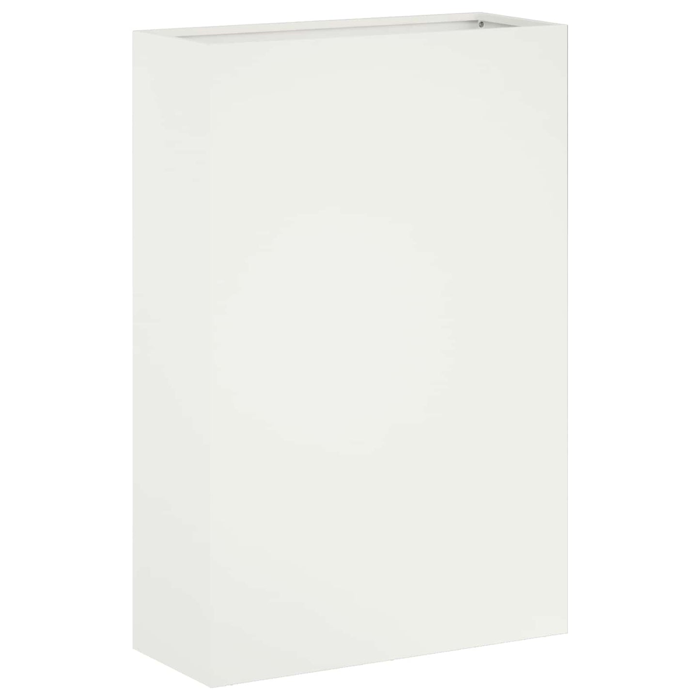 vidaXL Garden Planter White 40 x 20 x 75 cm Cold-rolled Steel 2