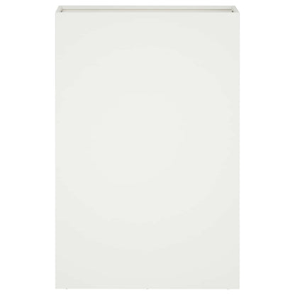 vidaXL Garden Planter White 40 x 20 x 75 cm Cold-rolled Steel 3