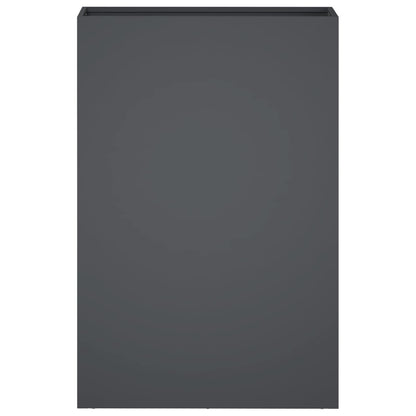 vidaXL Garden Planter Anthracite 40 x 20 x 75 cm Cold-rolled Steel 3