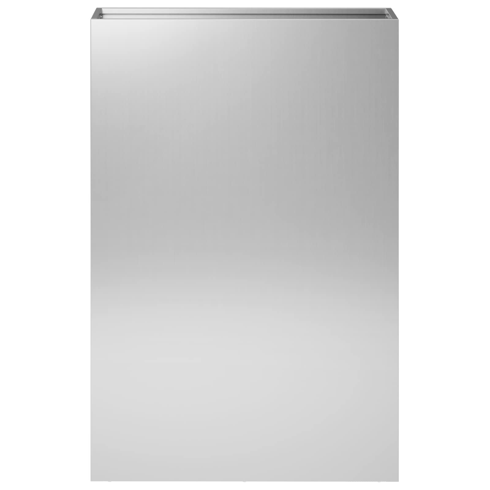 vidaXL Garden Planter Silver 40 x 20 x 75 cm Galvanised Steel 3