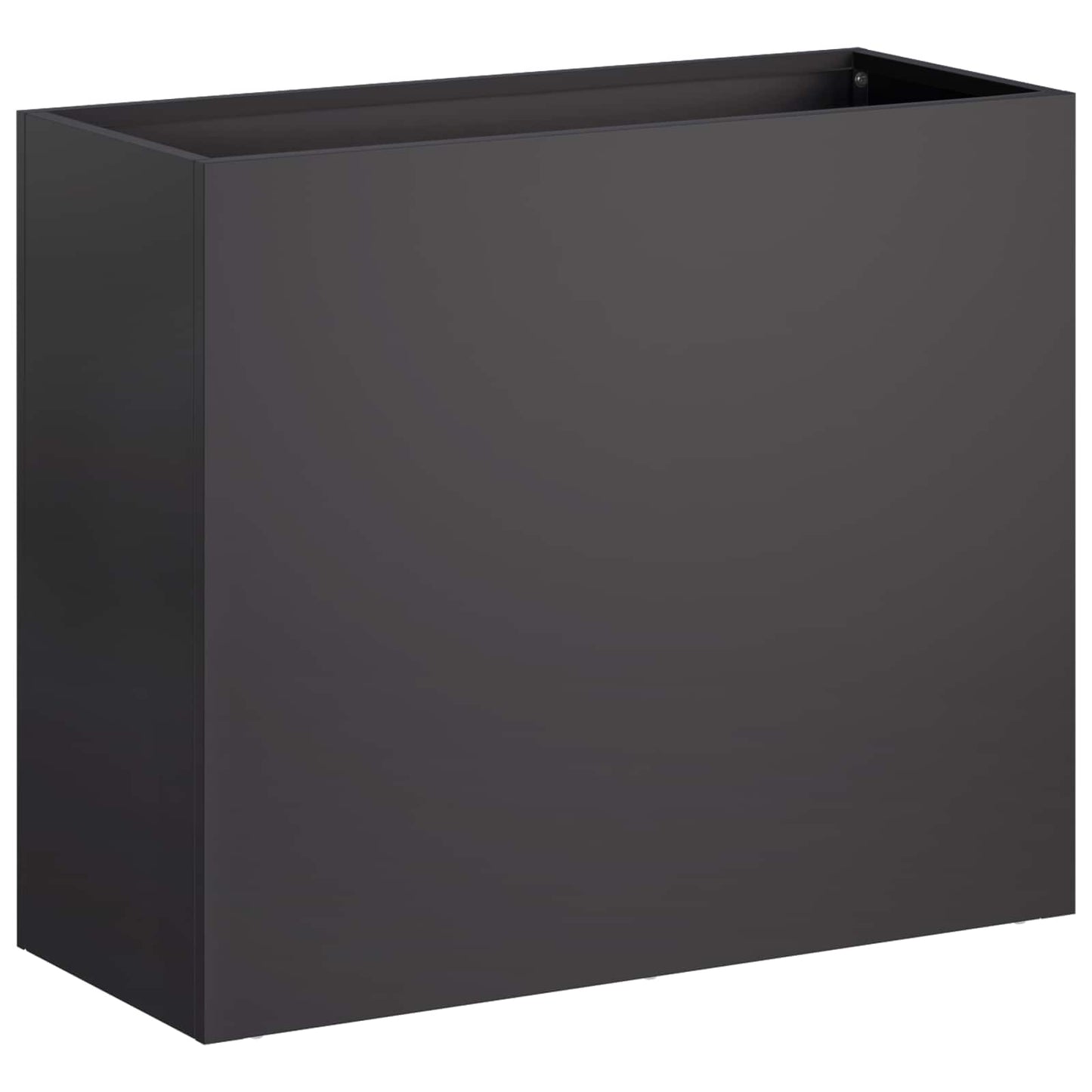 vidaXL Garden Planter 2 pcs Black 50 x 20 x 40 cm Cold-rolled Steel 3
