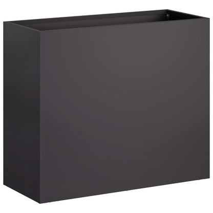 vidaXL Garden Planter 2 pcs Black 50 x 20 x 40 cm Cold-rolled Steel 3