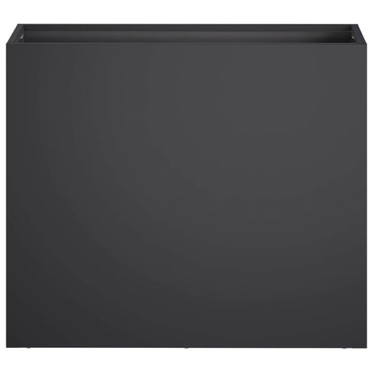 vidaXL Garden Planter 2 pcs Black 50 x 20 x 40 cm Cold-rolled Steel 4