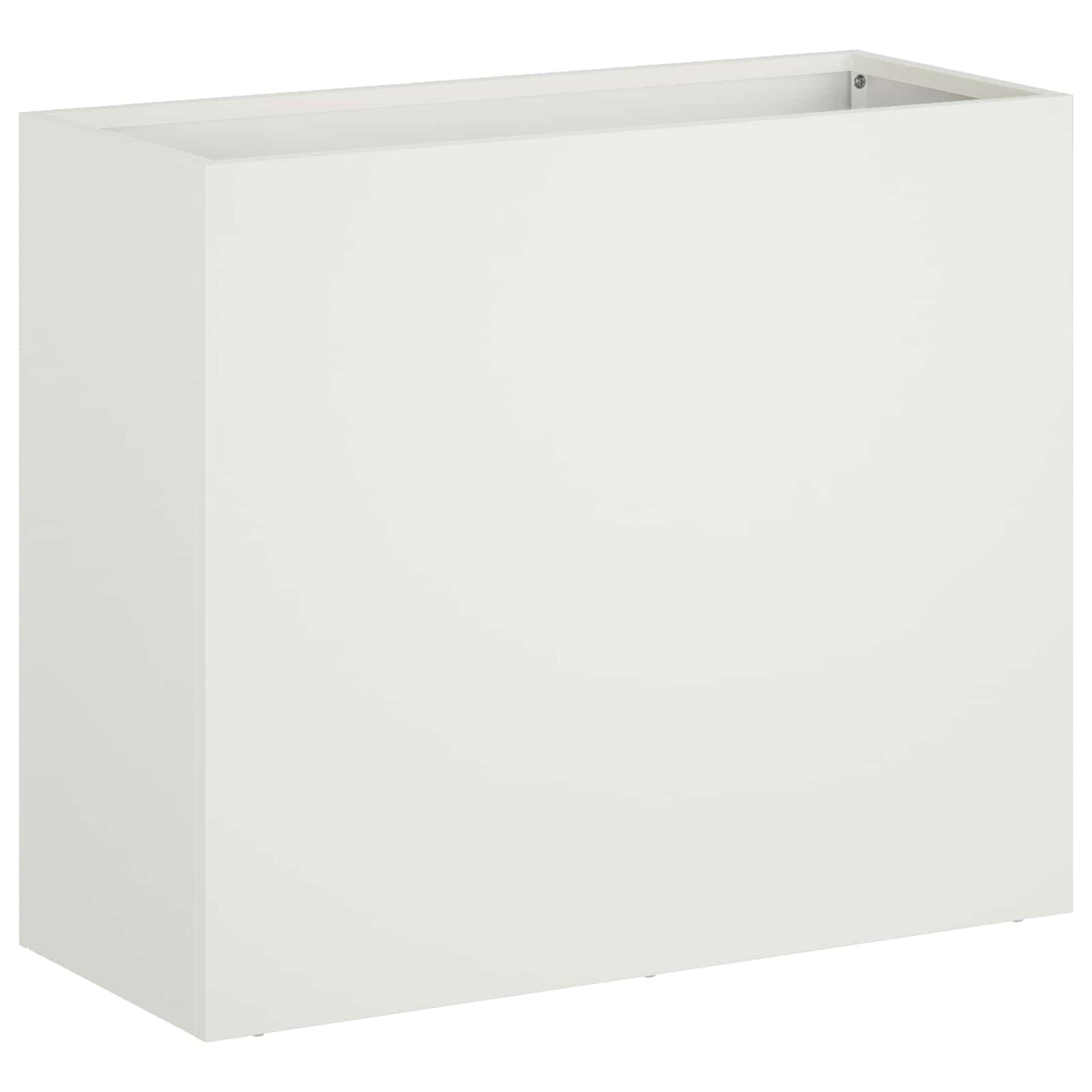 vidaXL Garden Planter 2 pcs White 50 x 20 x 40 cm Cold-rolled Steel 3