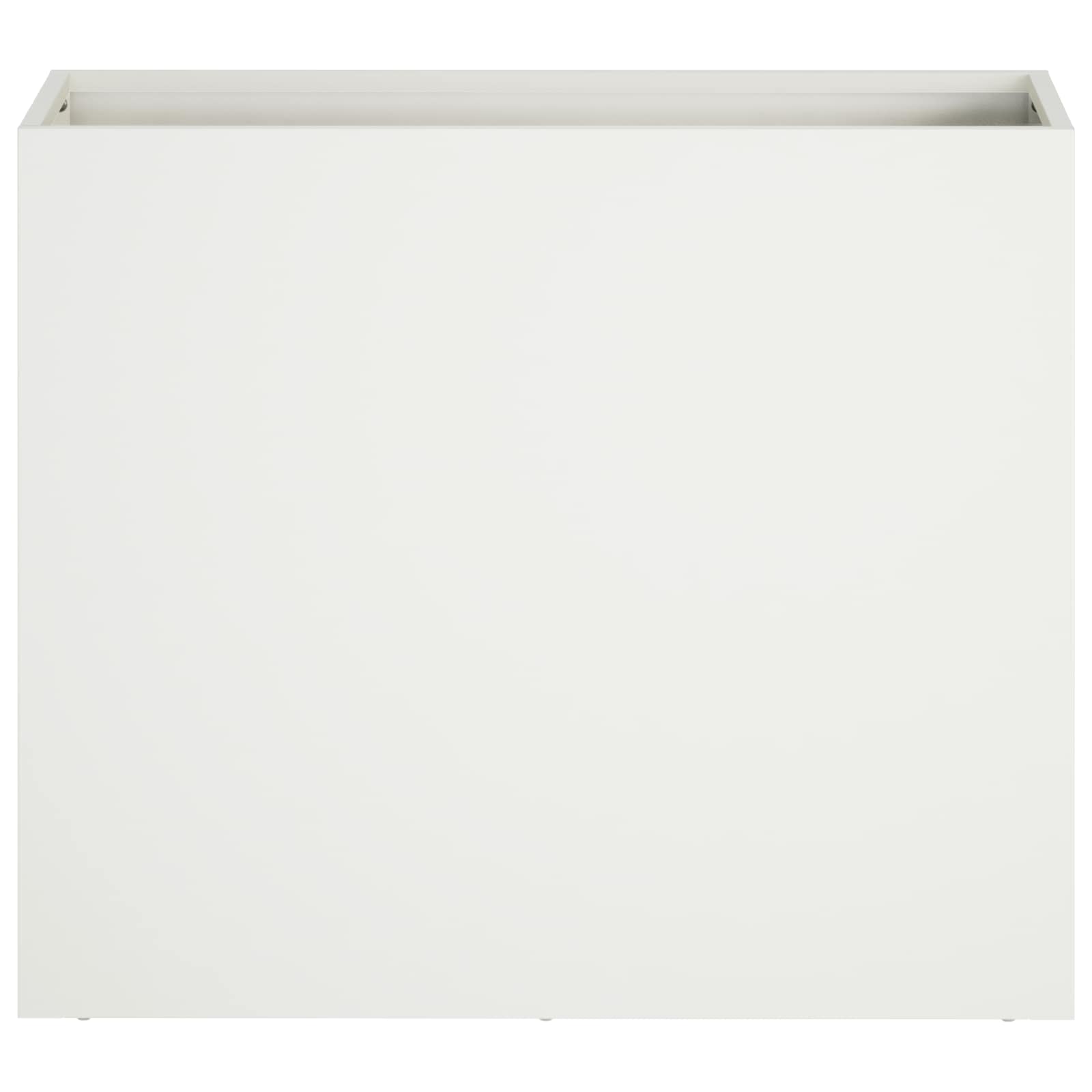 vidaXL Garden Planter 2 pcs White 50 x 20 x 40 cm Cold-rolled Steel 4