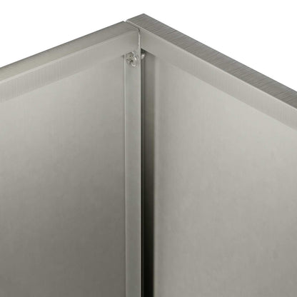 vidaXL Garden Planter Silver 50 x 20 x 40 cm Stainless Steel 5