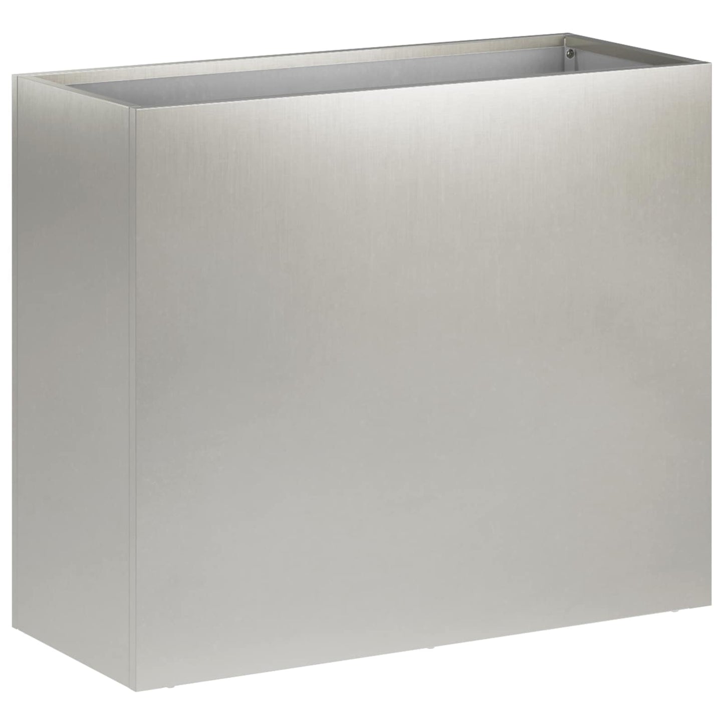 vidaXL Garden Planter Silver 50 x 20 x 40 cm Stainless Steel 2