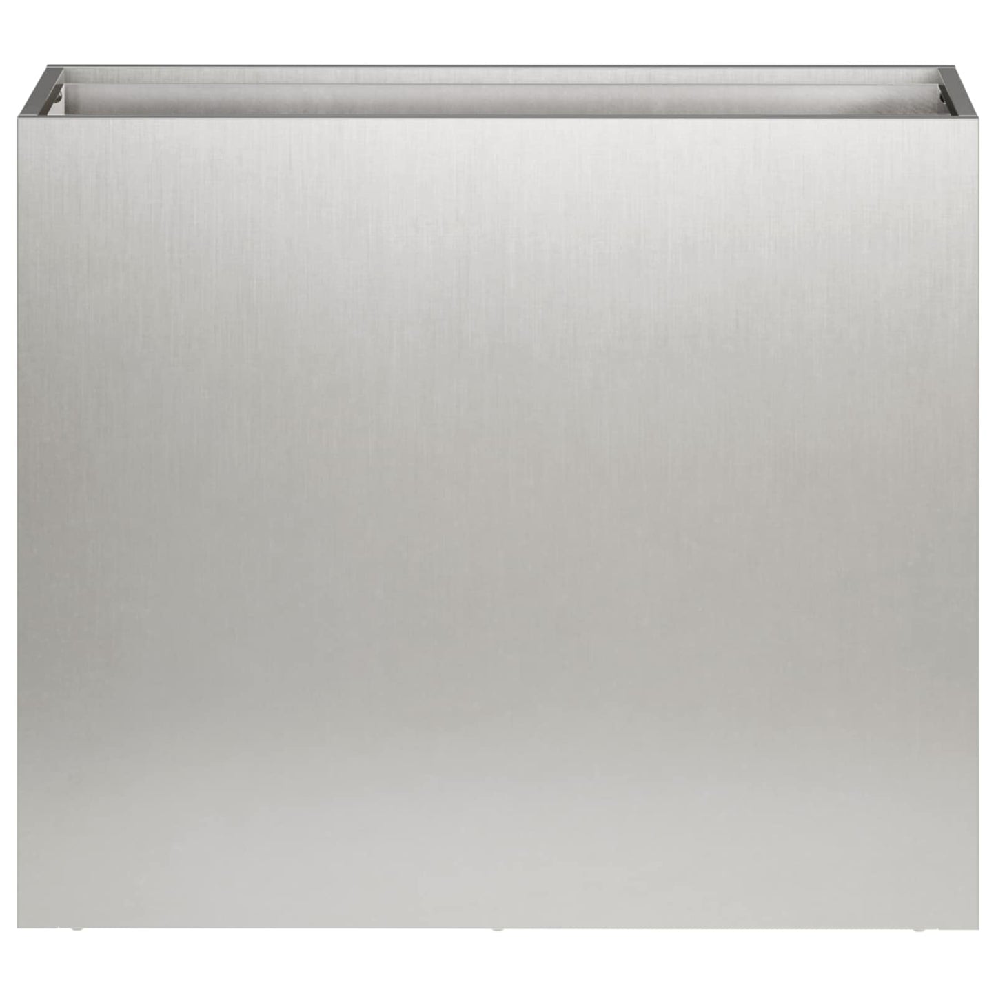 vidaXL Garden Planter Silver 50 x 20 x 40 cm Stainless Steel 3