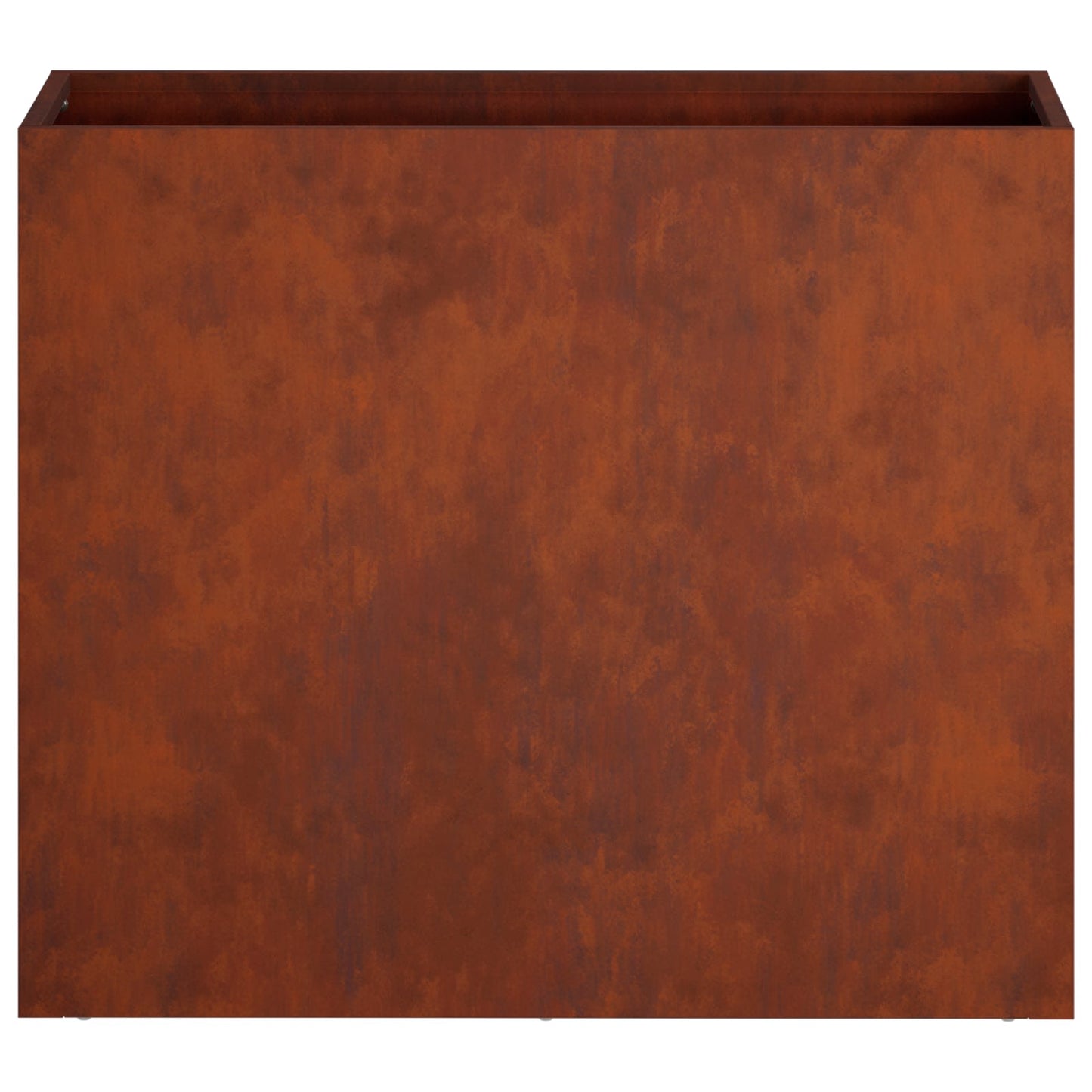 vidaXL Garden Planter 2 pcs Rusty 50 x 20 x 40 cm Weathering Steel 5