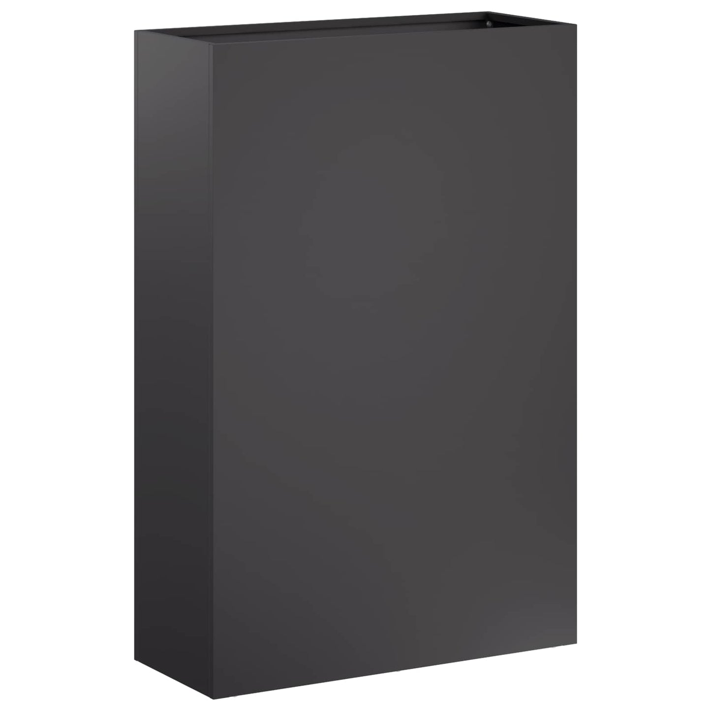 vidaXL Garden Planter Black 50 x 20 x 75 cm Cold-rolled Steel 2