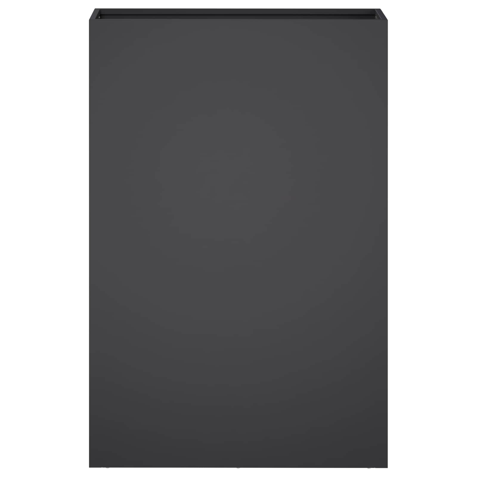 vidaXL Garden Planter Black 50 x 20 x 75 cm Cold-rolled Steel 3