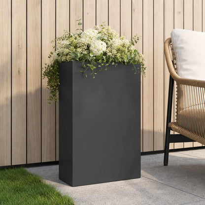 vidaXL Garden Planter Anthracite 50 x 20 x 75 cm Cold-rolled Steel 1