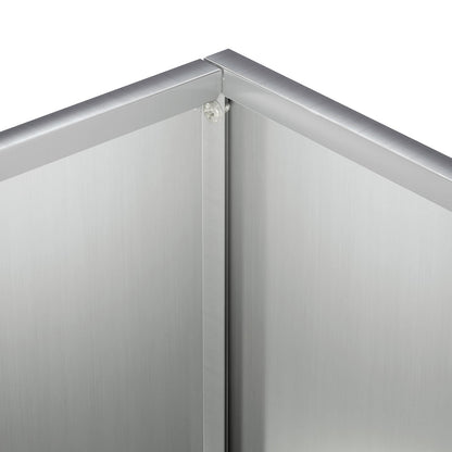 vidaXL Garden Planter Silver 50 x 20 x 75 cm Galvanised Steel 5