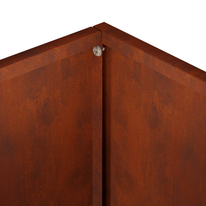 vidaXL Garden Planter Rusty 50 x 20 x 75 cm Weathering Steel 6