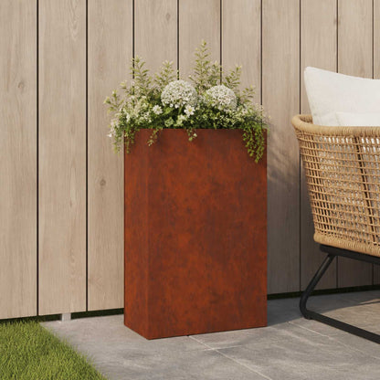 vidaXL Garden Planter Rusty 50 x 20 x 75 cm Weathering Steel 1