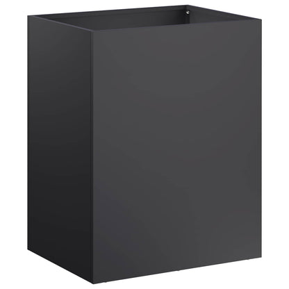 vidaXL Garden Planter 2 pcs Black 40 x 30 x 40 cm Cold-rolled Steel 3