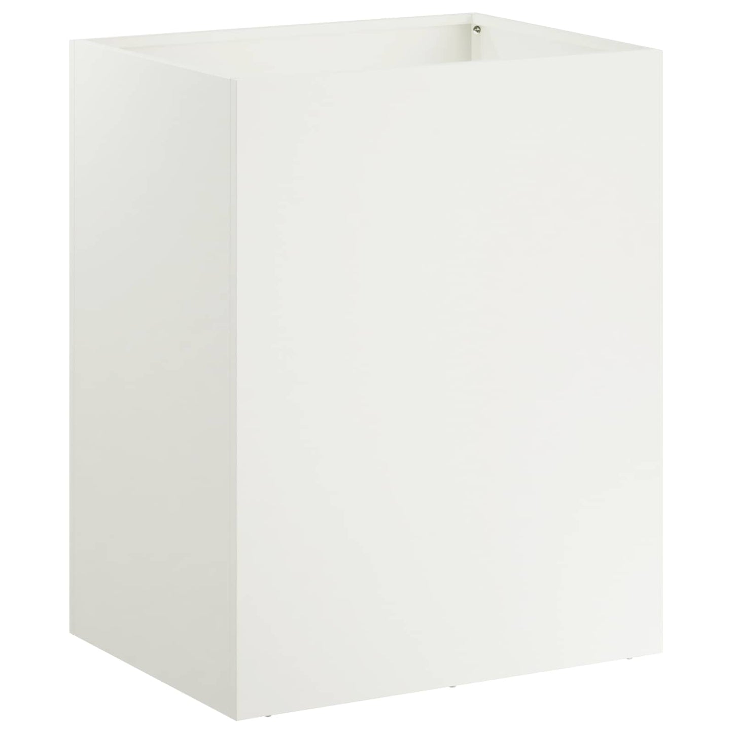 vidaXL Garden Planter 2 pcs White 40 x 30 x 40 cm Cold-rolled Steel 3